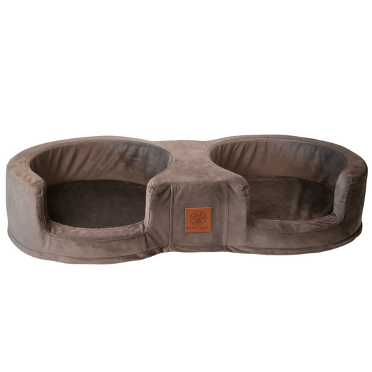 Charcoal Grey Pets Duo Bed